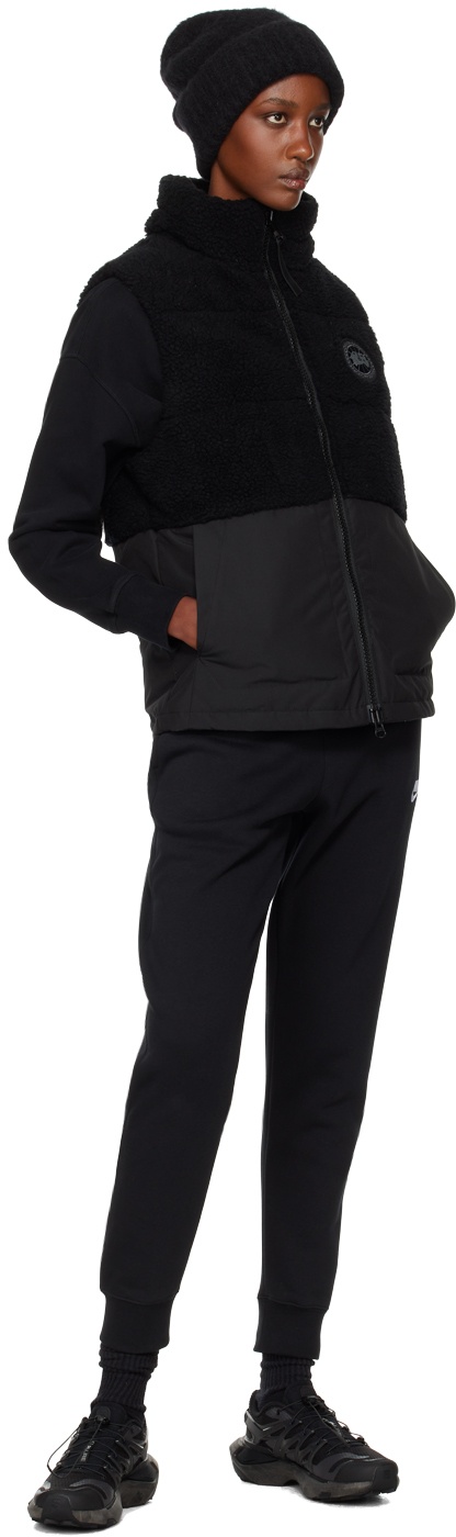 Black 'Black Label' Elora Down Vest - 4