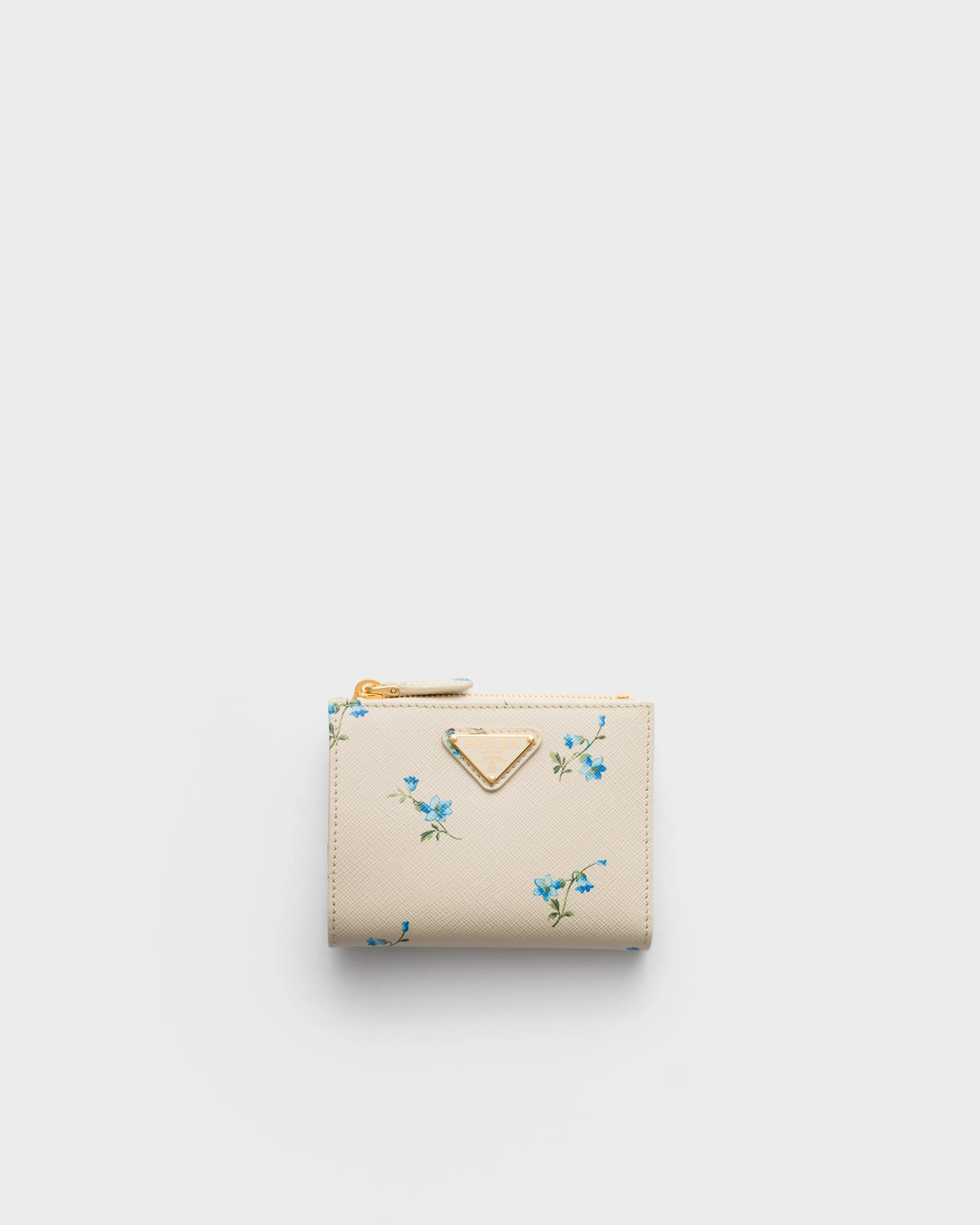 Small printed Saffiano leather wallet - 1