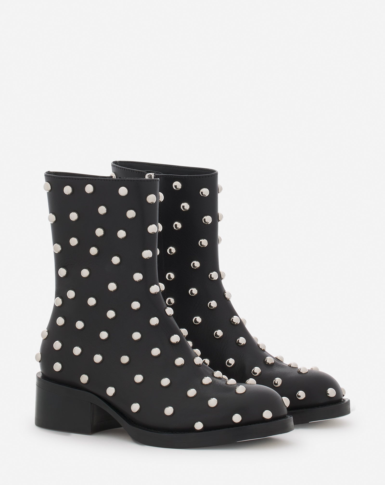 MEDLEY STUDDED LEATHER ANKLE BOOTS - 2
