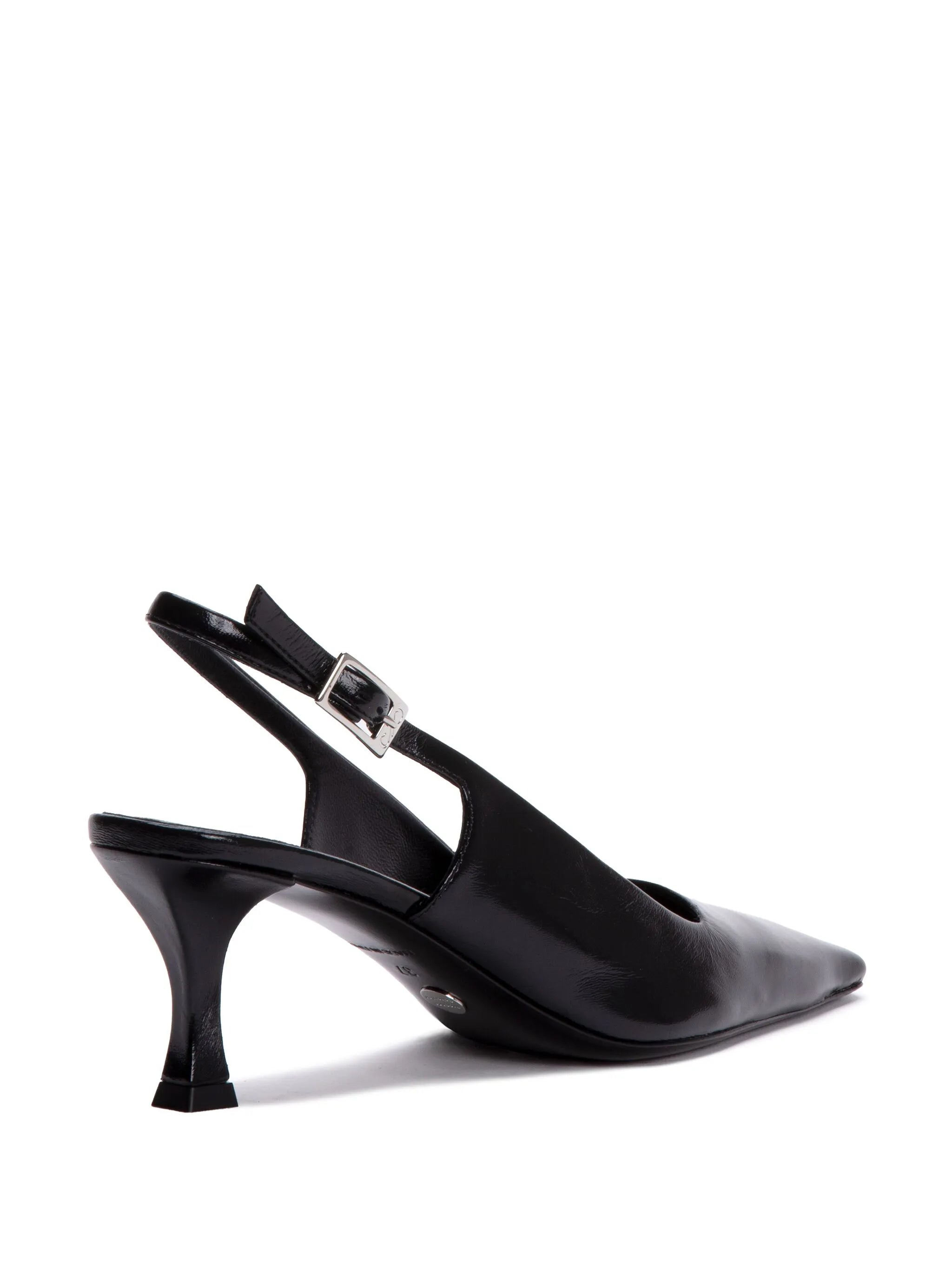 slingback leather pumps - 3