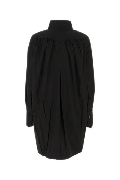 PATOU Black poplin shirt dress outlook