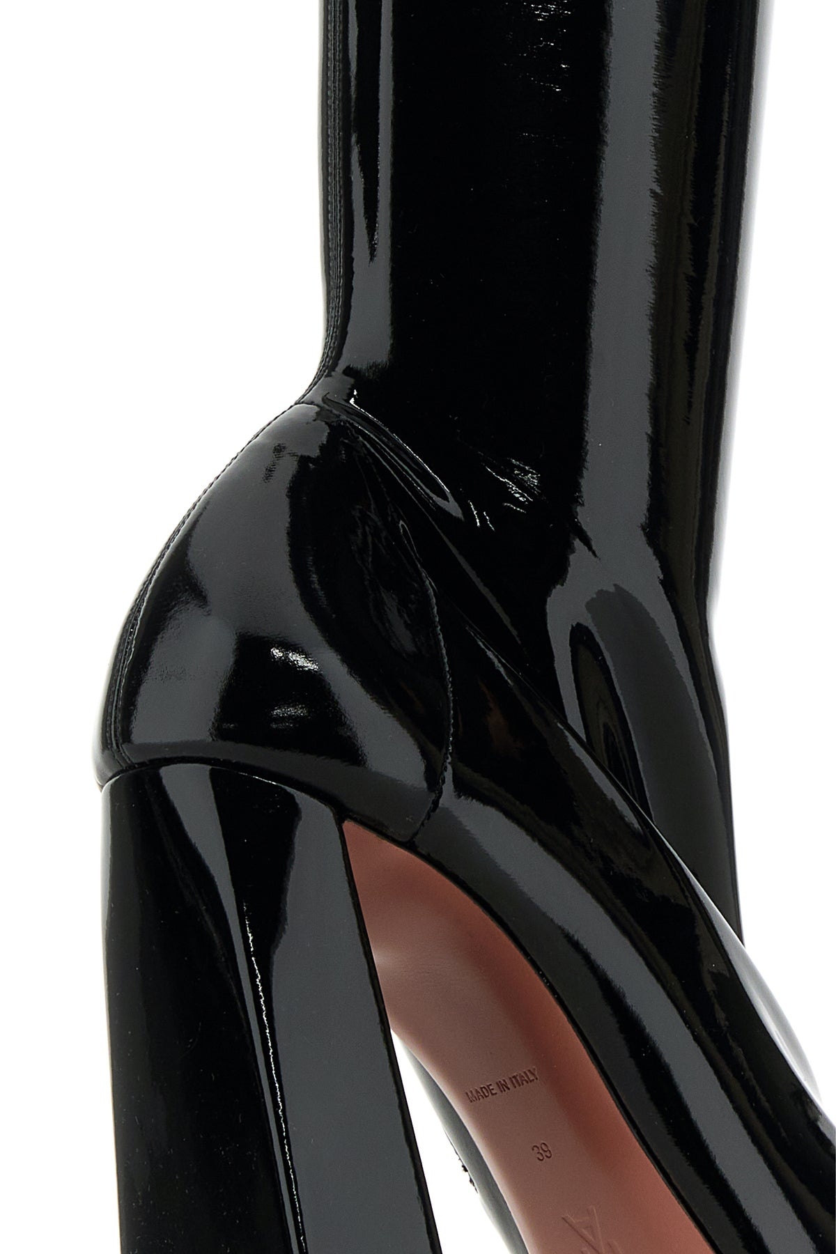 Black latex Marine boots - 4