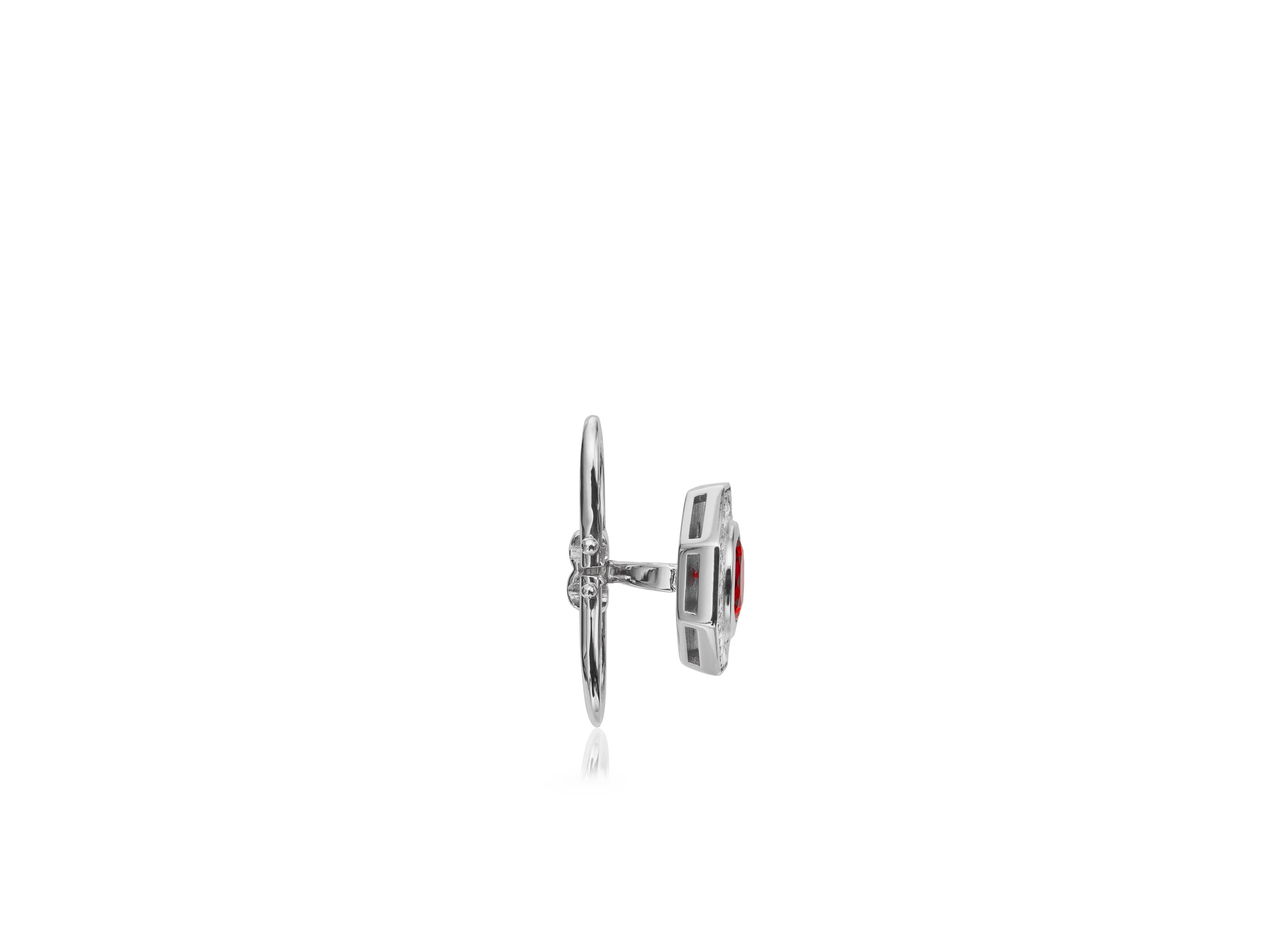 OCTAGON DIAMOND STUDS - 3