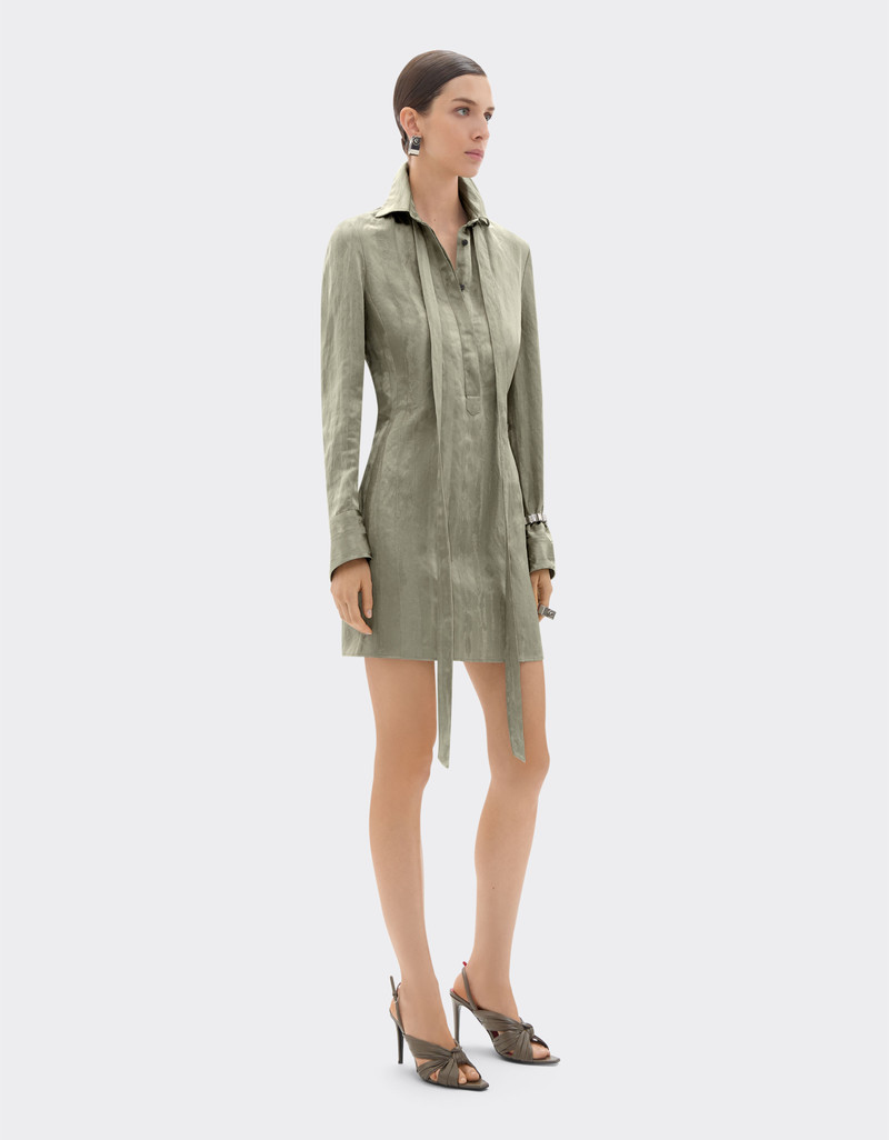 Jacquard dress with striped pattern 3