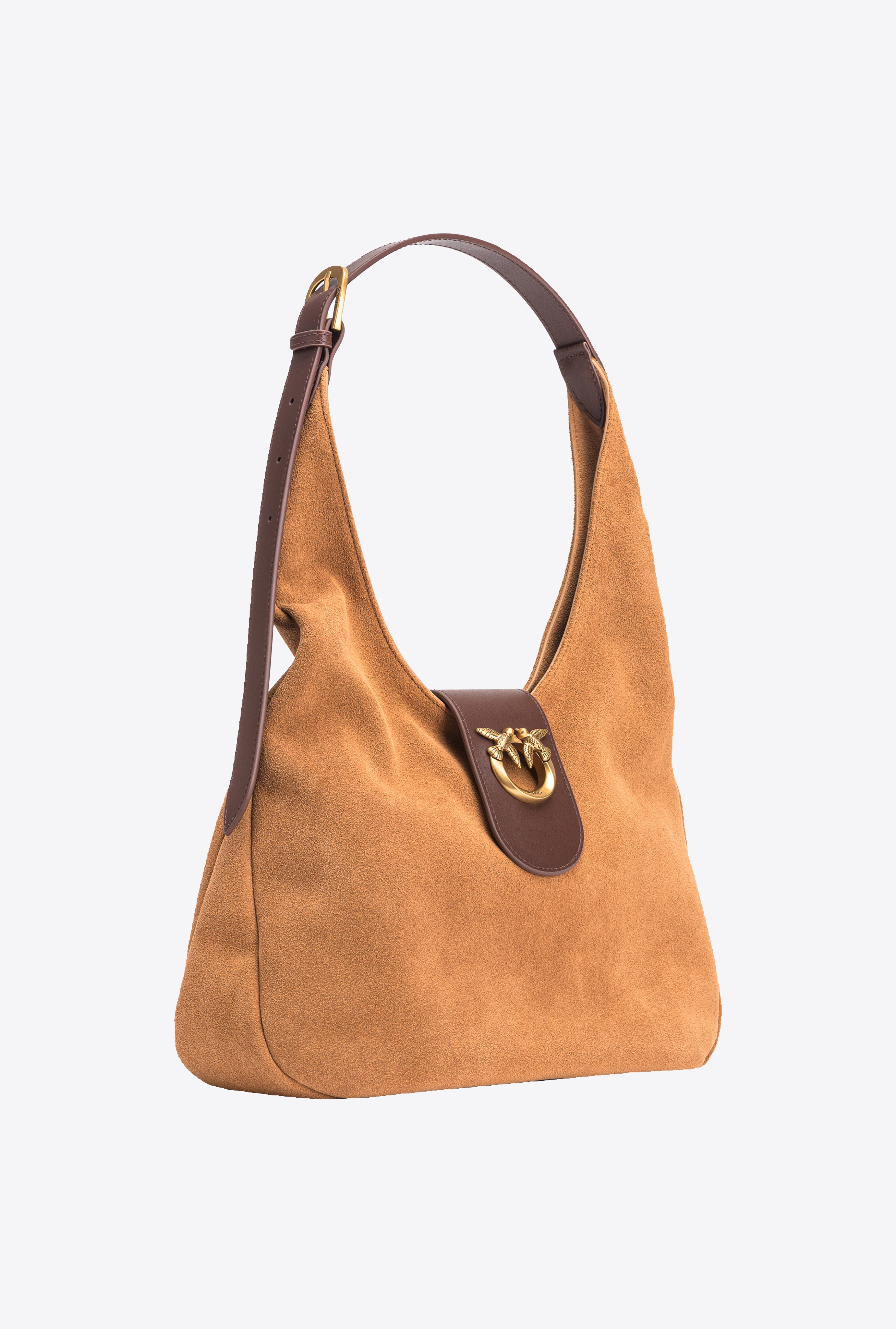 MINI HOBO BAG IN SUEDE AND LEATHER - 3