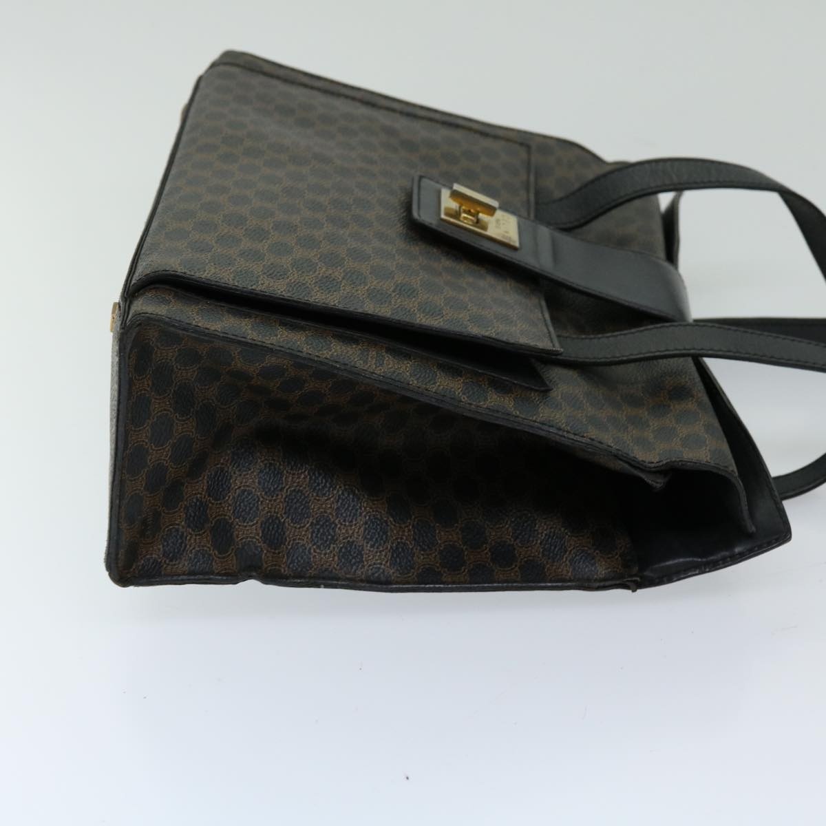 CELINE Macadam Canvas Hand Bag Pvc Black - 3