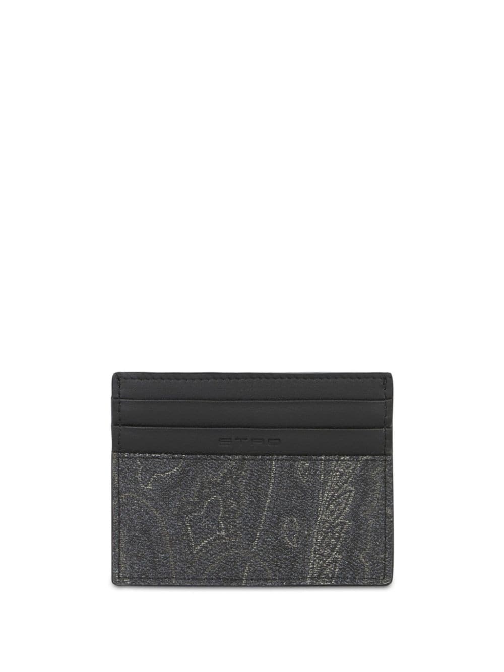 paisley-print cotton-blend cardholder - 2