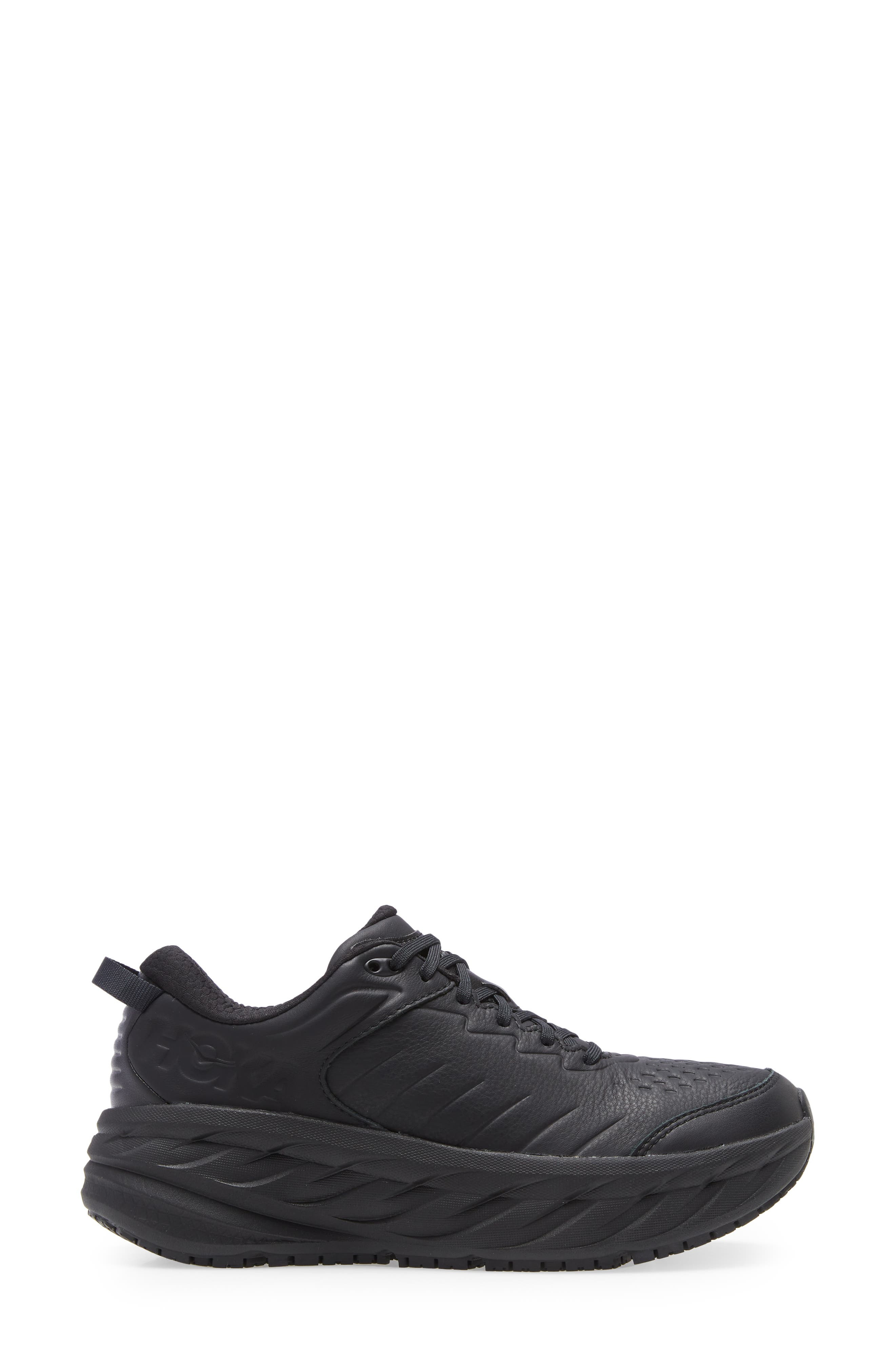 HOKA Bondi SR Water Resistant Sneaker in Black/Black at Nordstrom - 3
