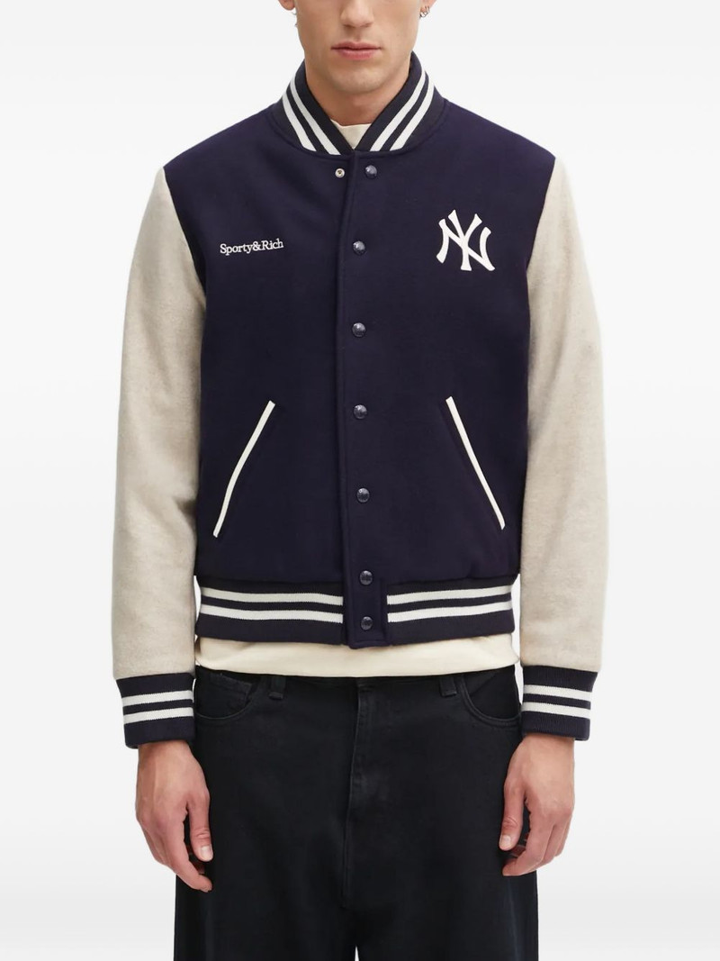 logo striped jacket 1