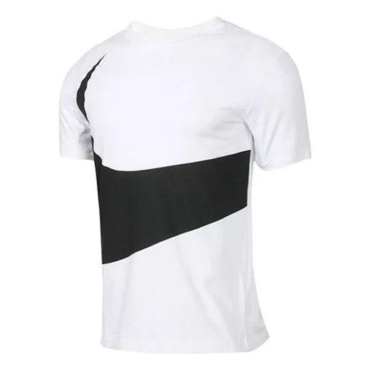 Nike BigSwoosh Large Logo Classic Sports Short Sleeve White CK9586-100 - 1