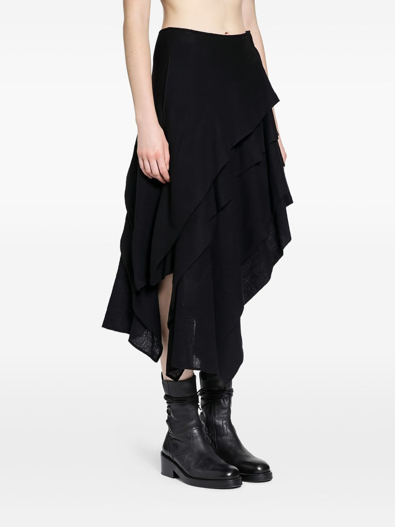 tucked stitched midi skirt 3