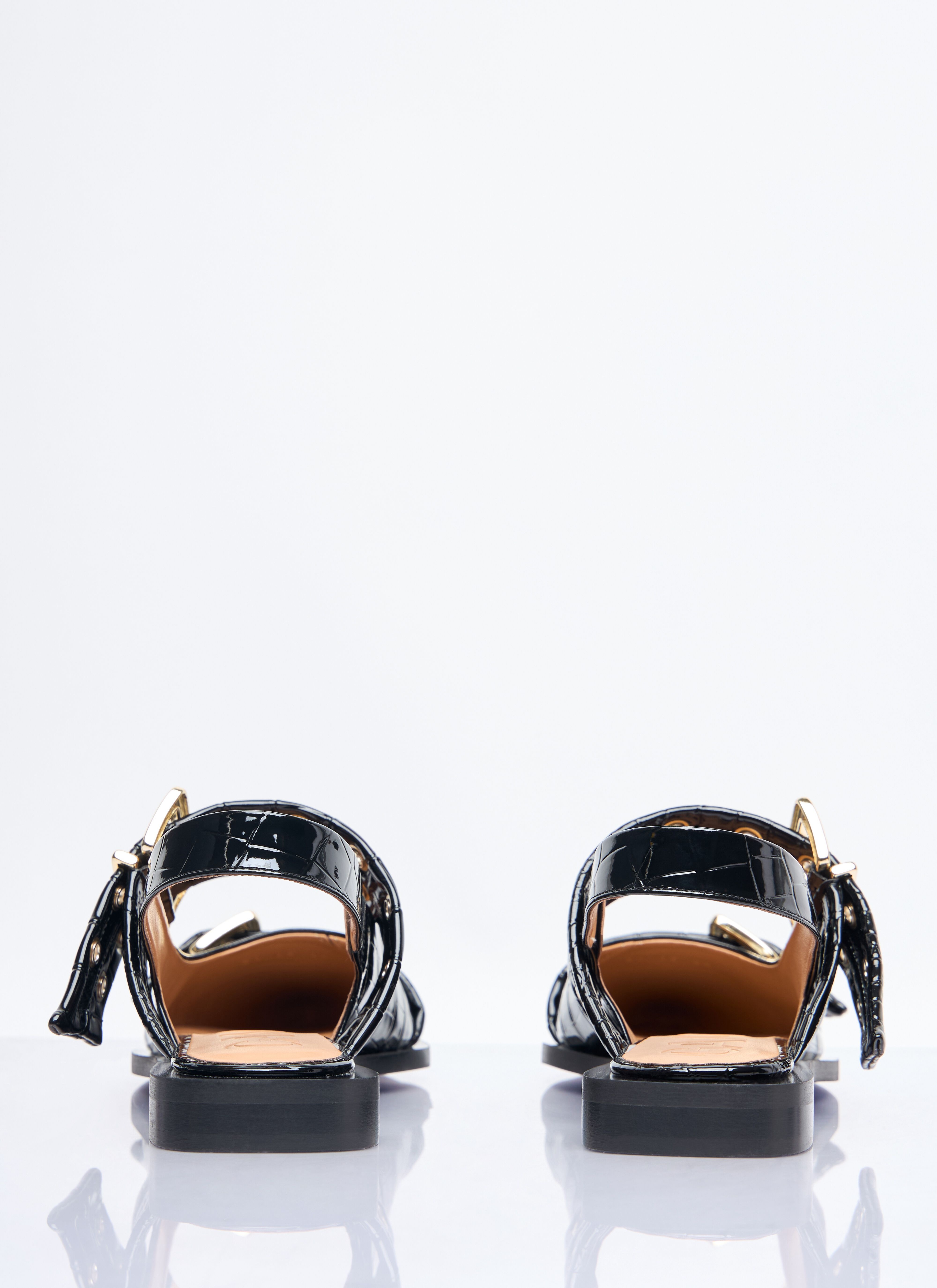 Feminine Buckle Ballerina Flats - 6