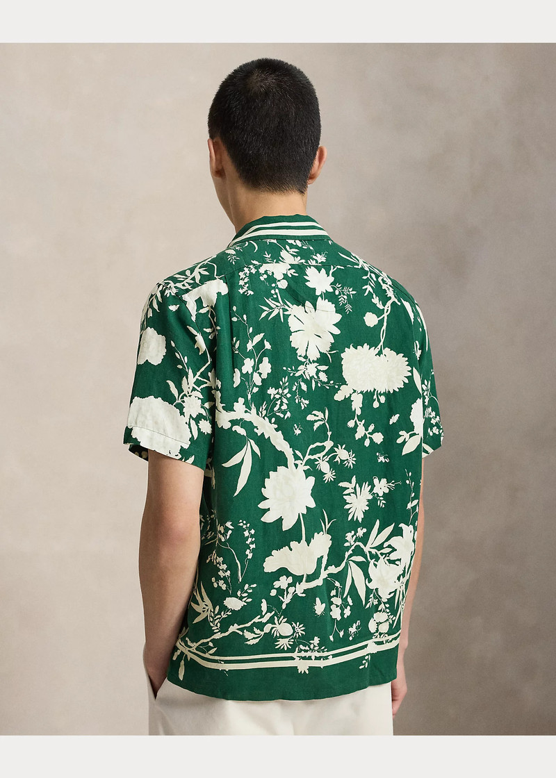 Wimbledon Linen-Silk Camp Shirt 4