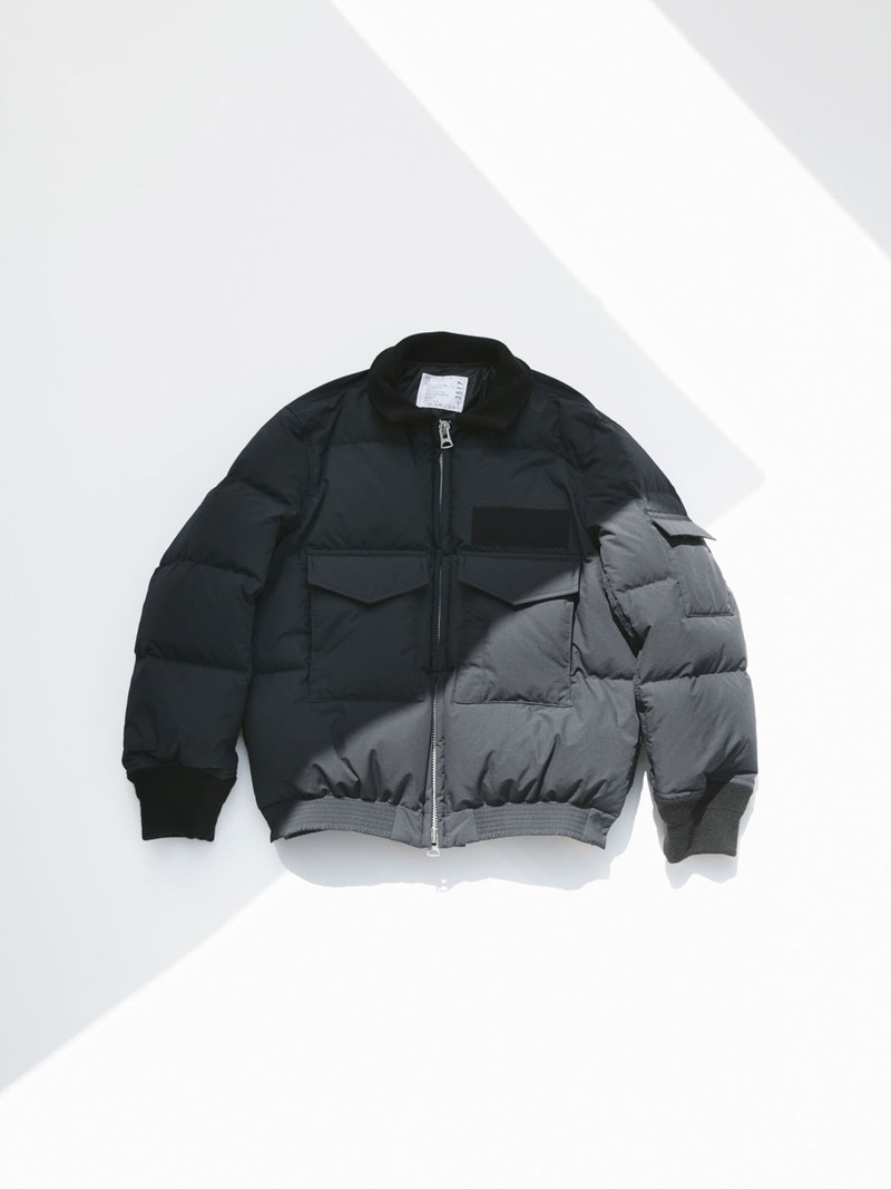 sacai Rip Stop Puffer Jacket outlook
