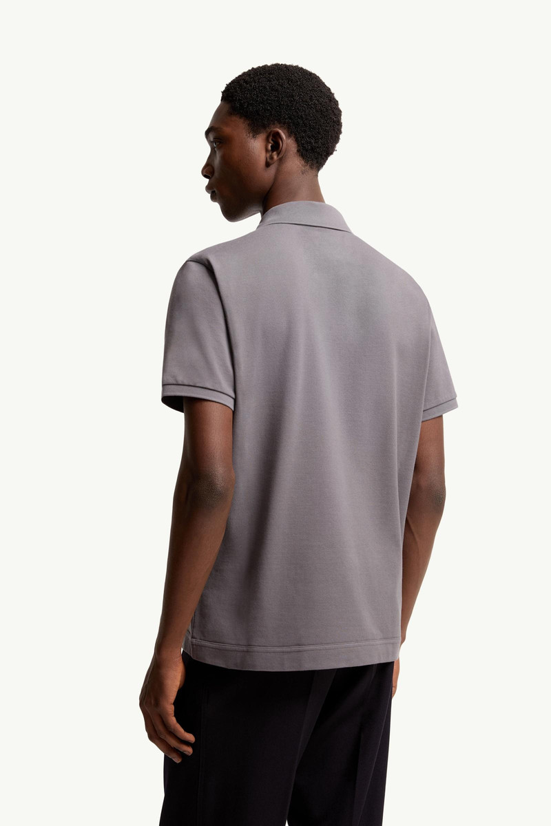 Logo Patch Cotton Piquet Polo Shirt 5