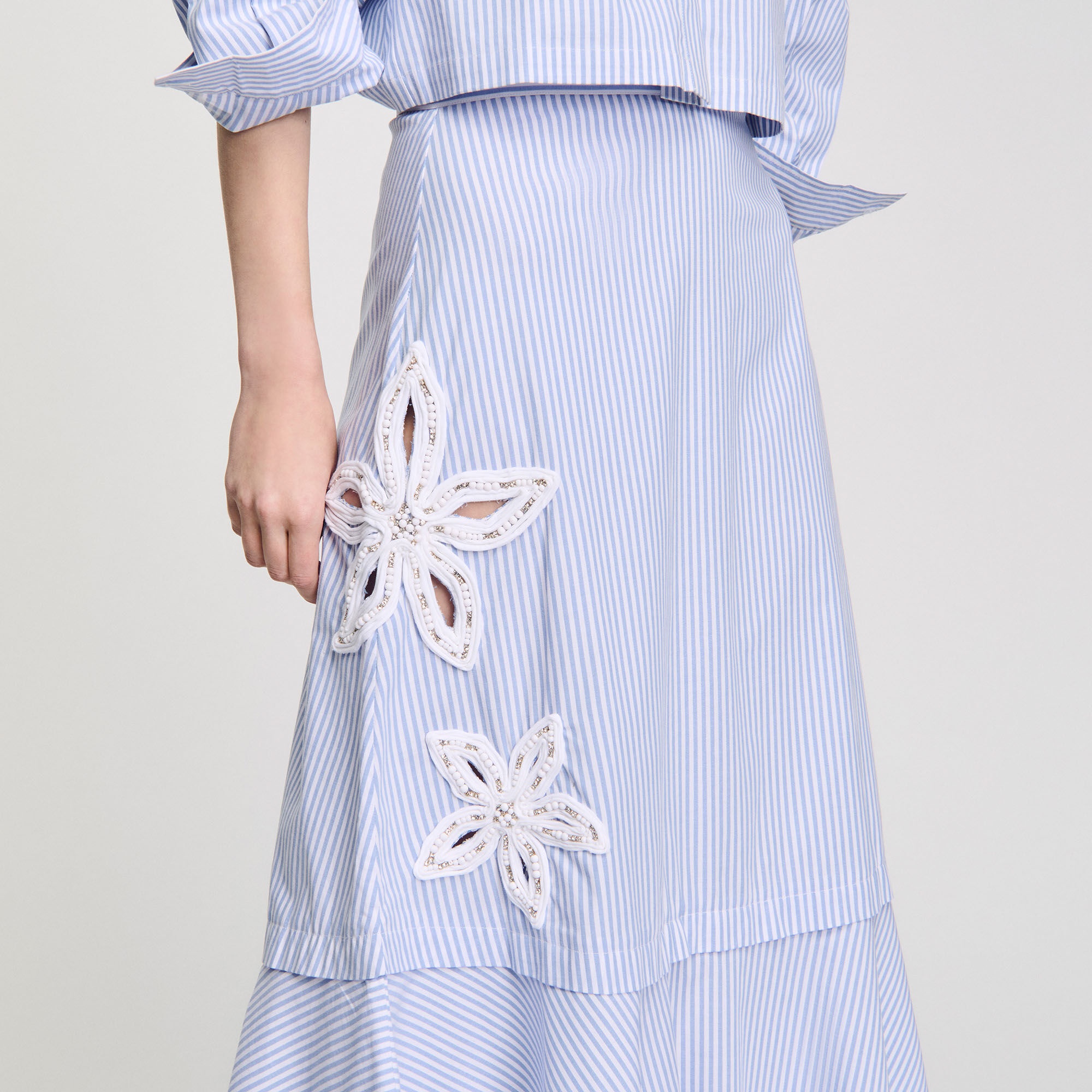 MAXI STRIPED SKIRT - 3