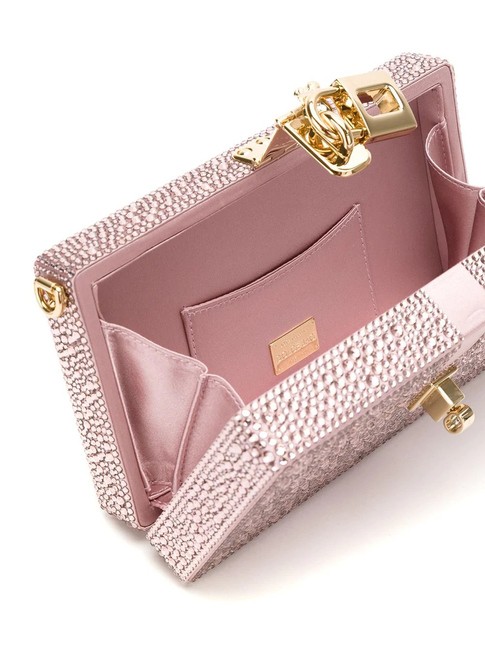 crystal embellished Box clutch - 5