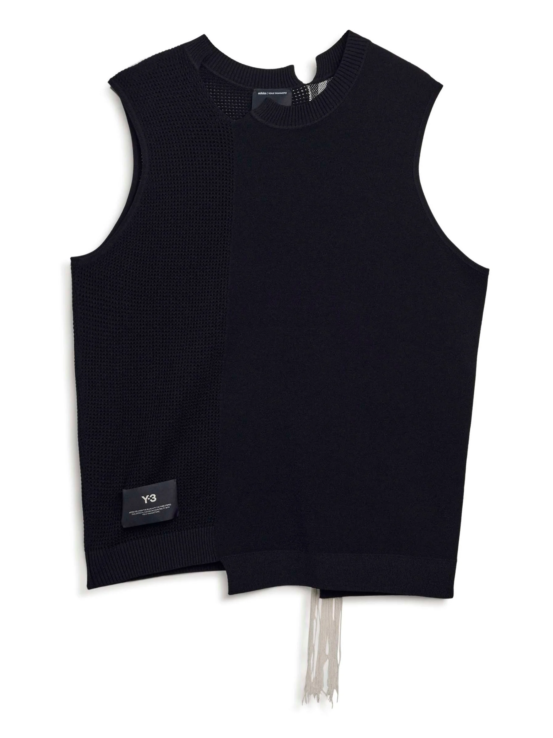 Y-3 GFX KNITTED VEST – BLACK - 1