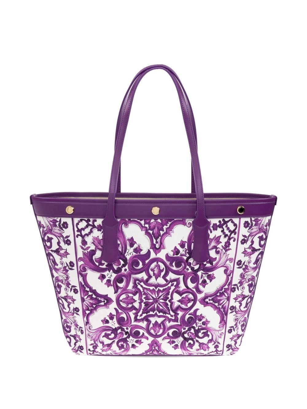 Majolica-print tote bag - 3