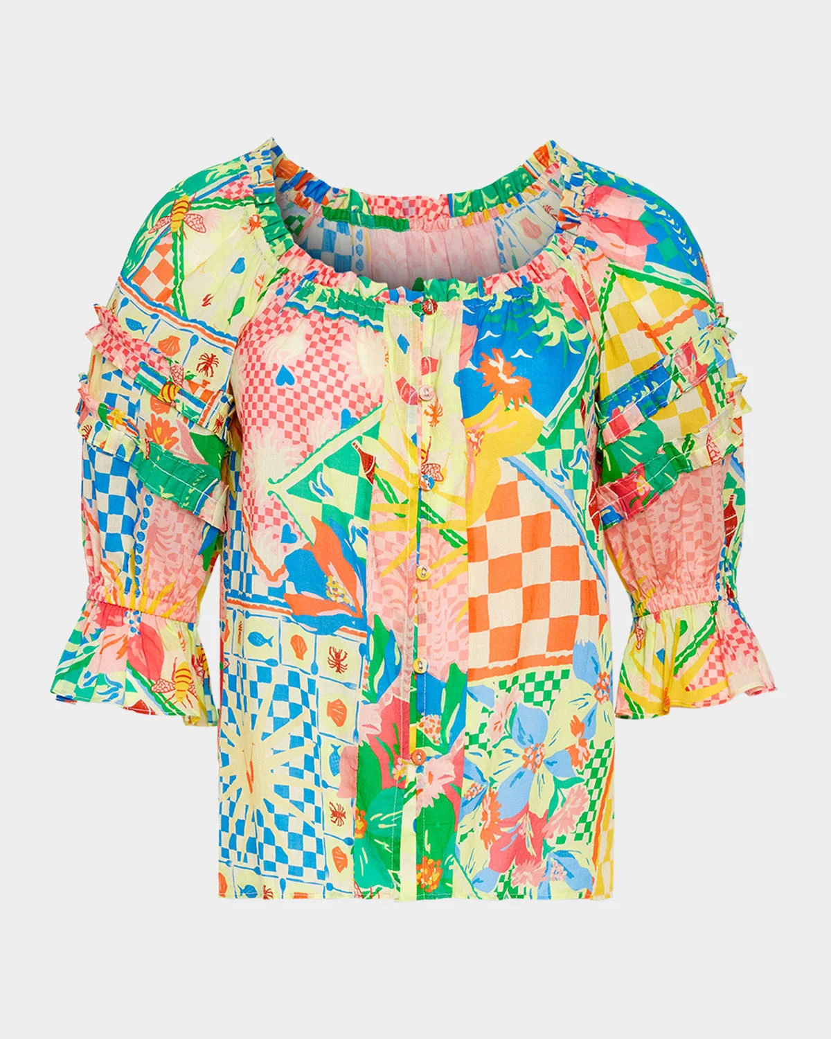 Lula Garden Puff-Sleeve Top - 1