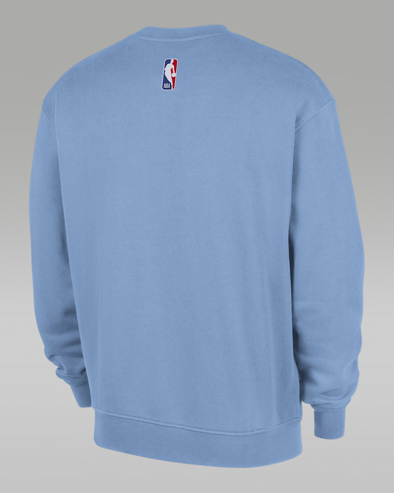 Jordan Memphis Grizzlies Statement Essentials Men's Jordan NBA Fleece Crew-Neck Sweatshirt outlook