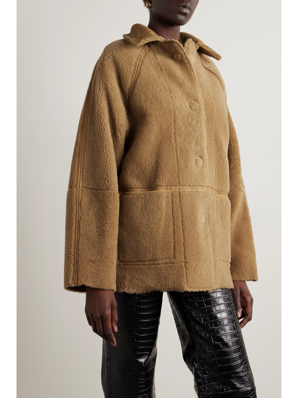 Reversible Shearling Jacket - 6