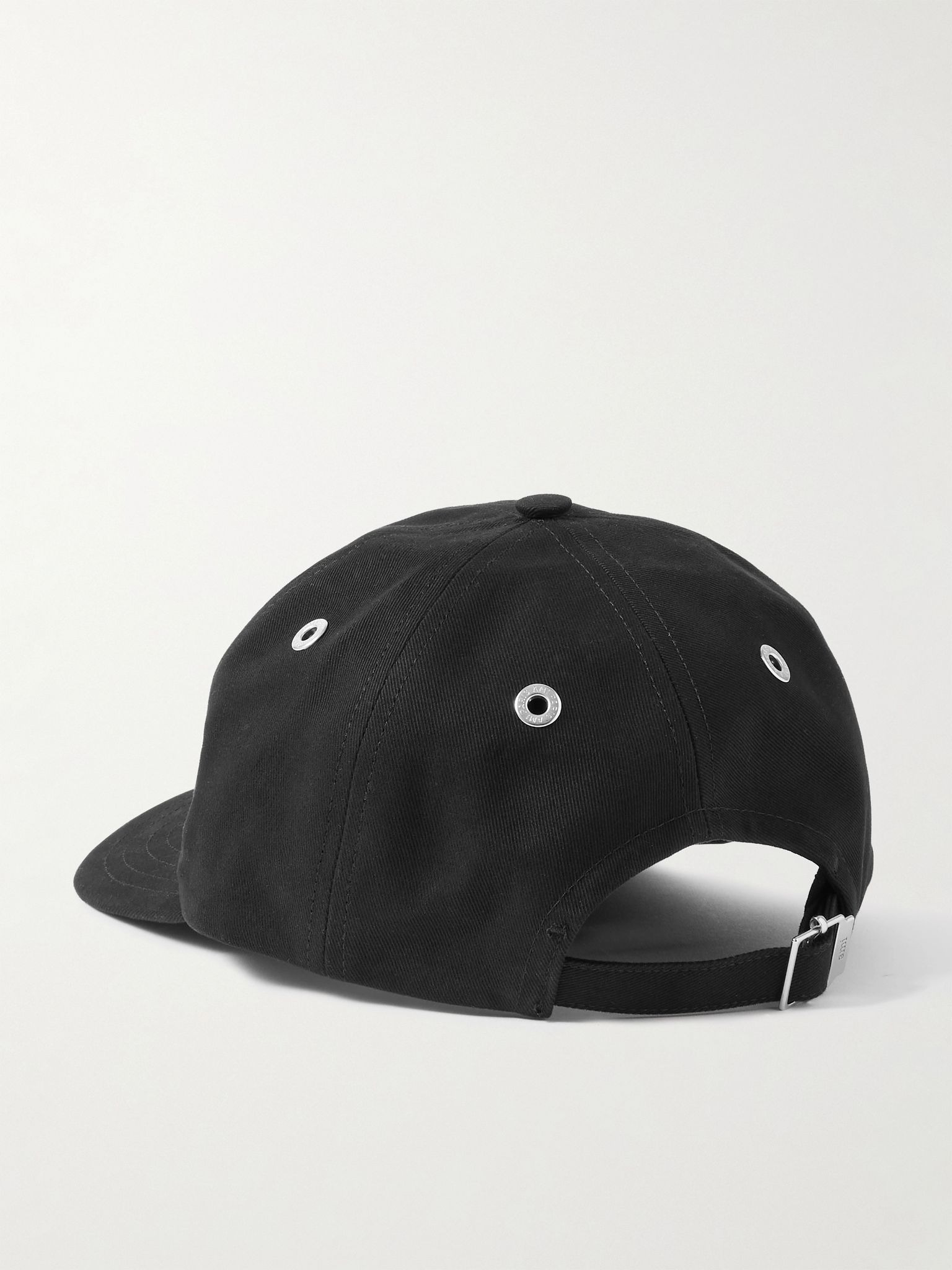 Logo-Embroidered Cotton-Twill Baseball Cap Black - 3