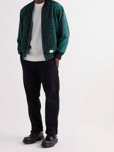 WTAPS Leopard-Print Faille Bomber Jacket outlook