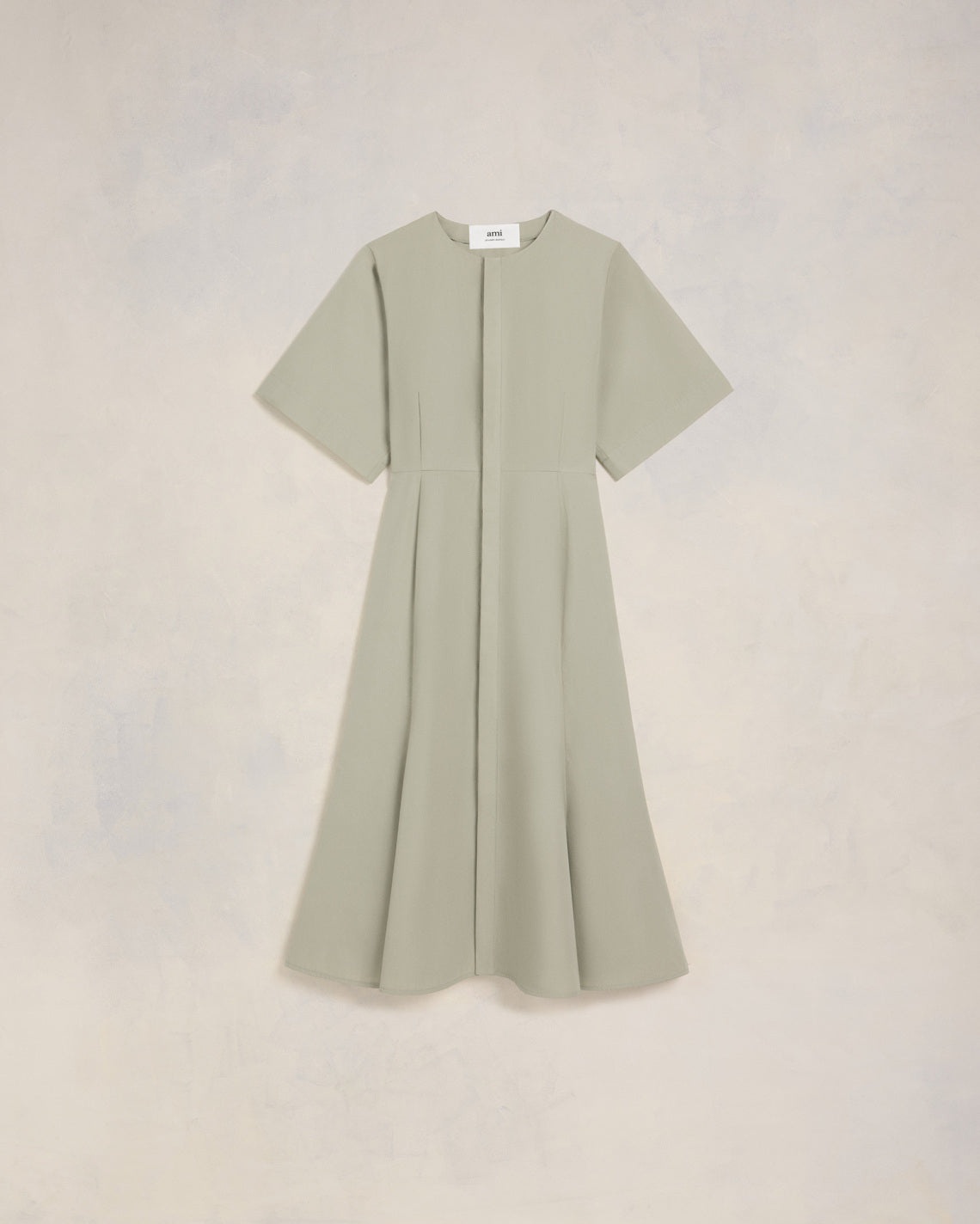 MIDI DRESS WITH HIDDEN TAB - 1