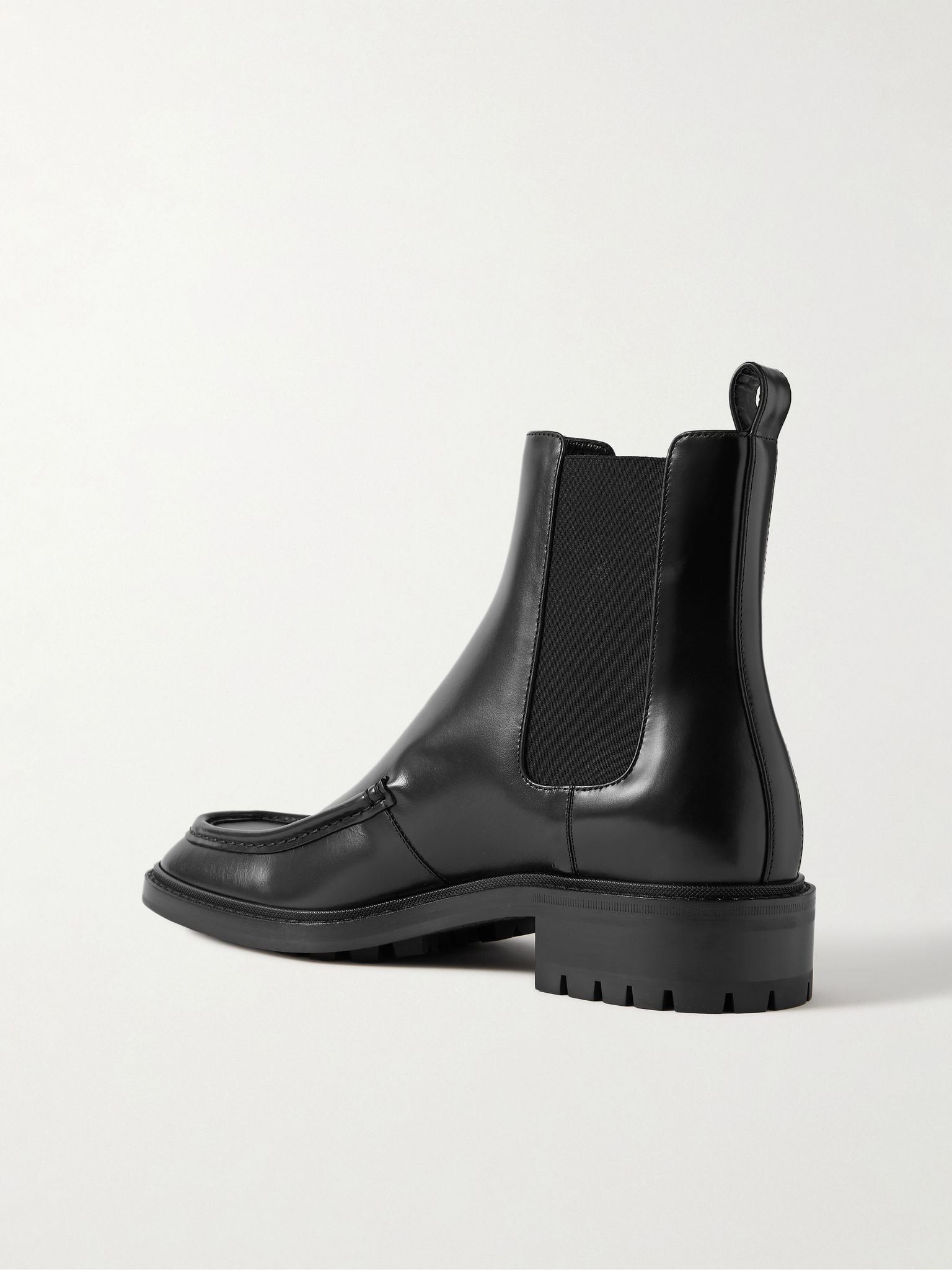 Wesh Leather Chelsea Boots Black - 4