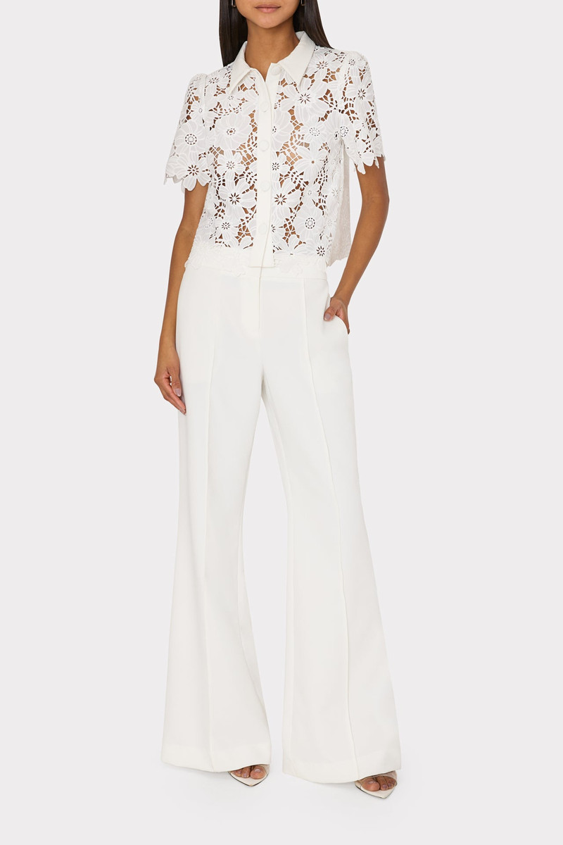 MILLY Addison Roja Lace Top outlook