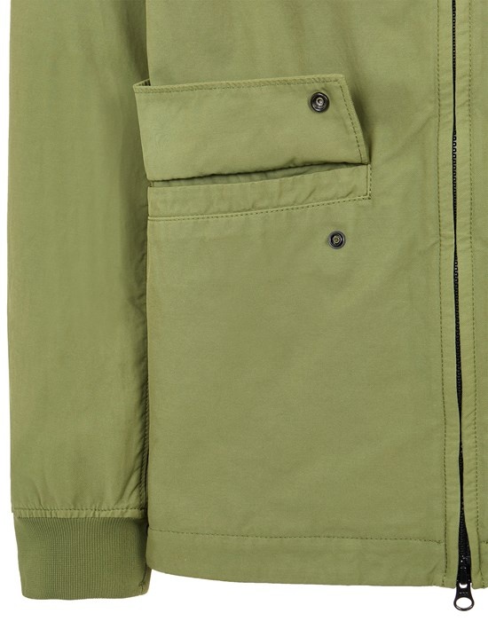 41033 NYLON COTTON BATAVIA GARMENT DYED OLIVE GREEN - 4