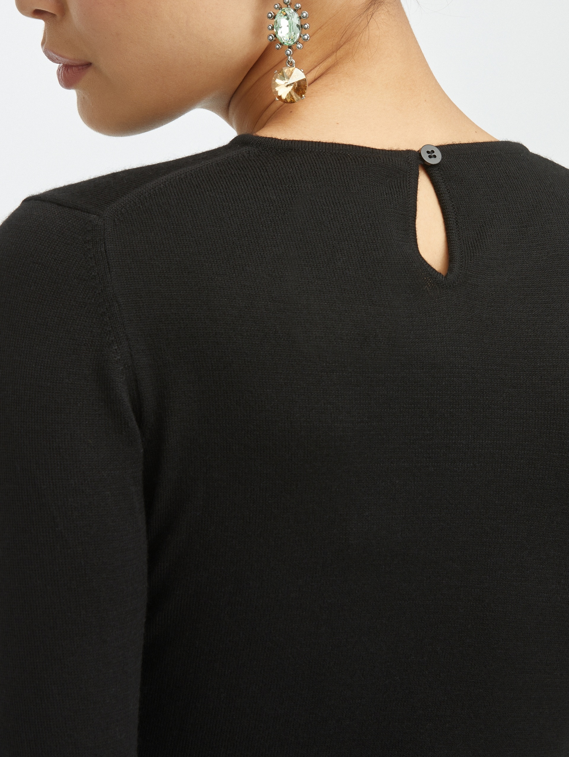 CASHMERE SILK CREWNECK PULLOVER - 4
