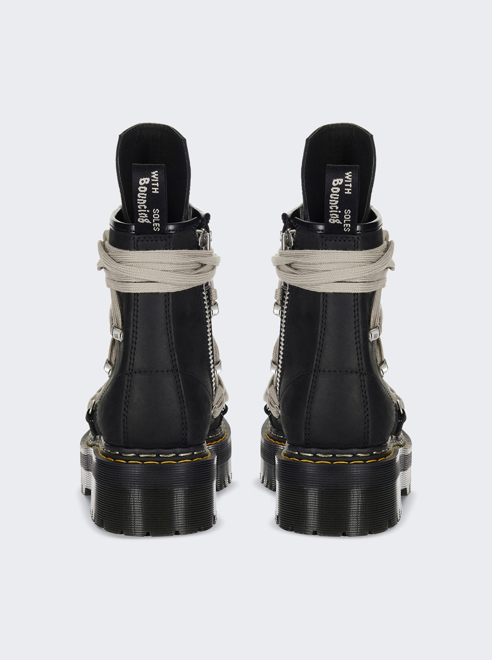 X Dr. Martens 1460 Quad Sole Megalace Boot Black - 3