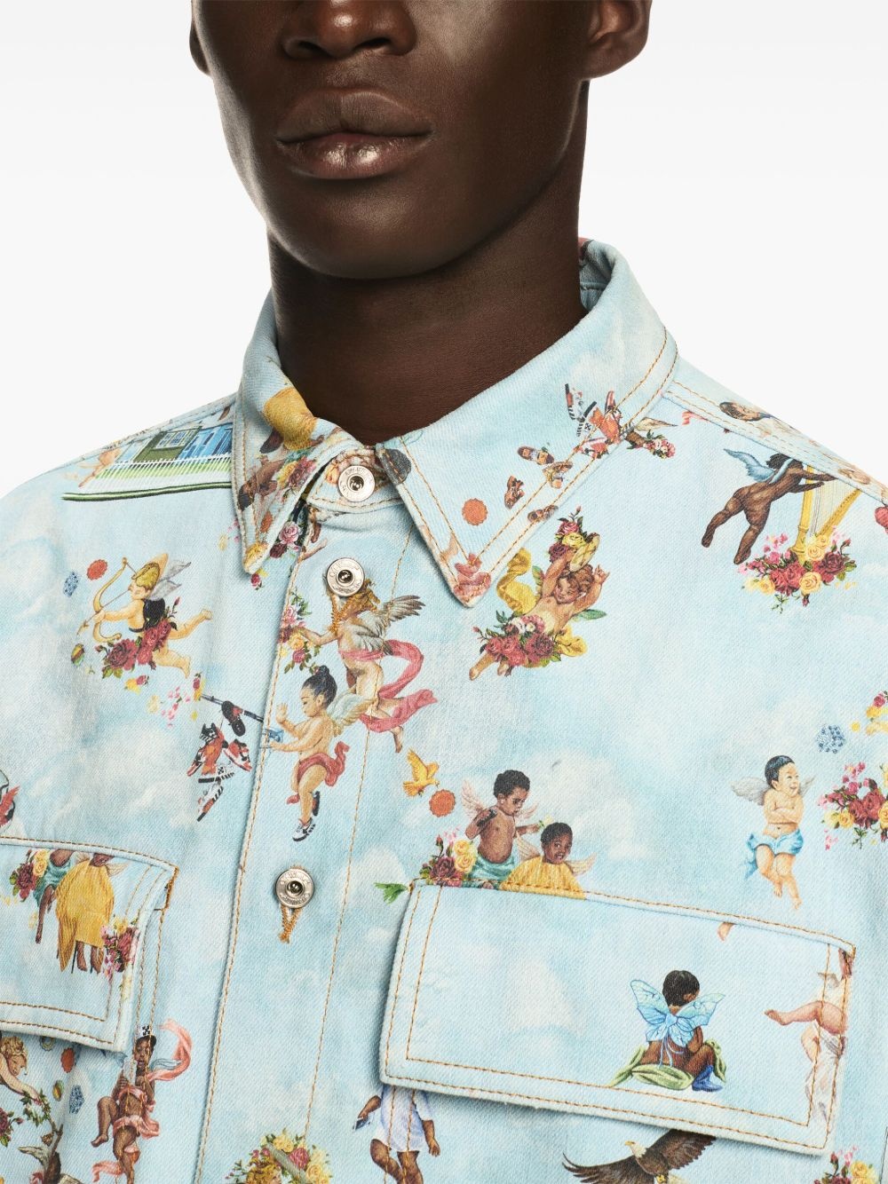 fresco-print shirt - 5