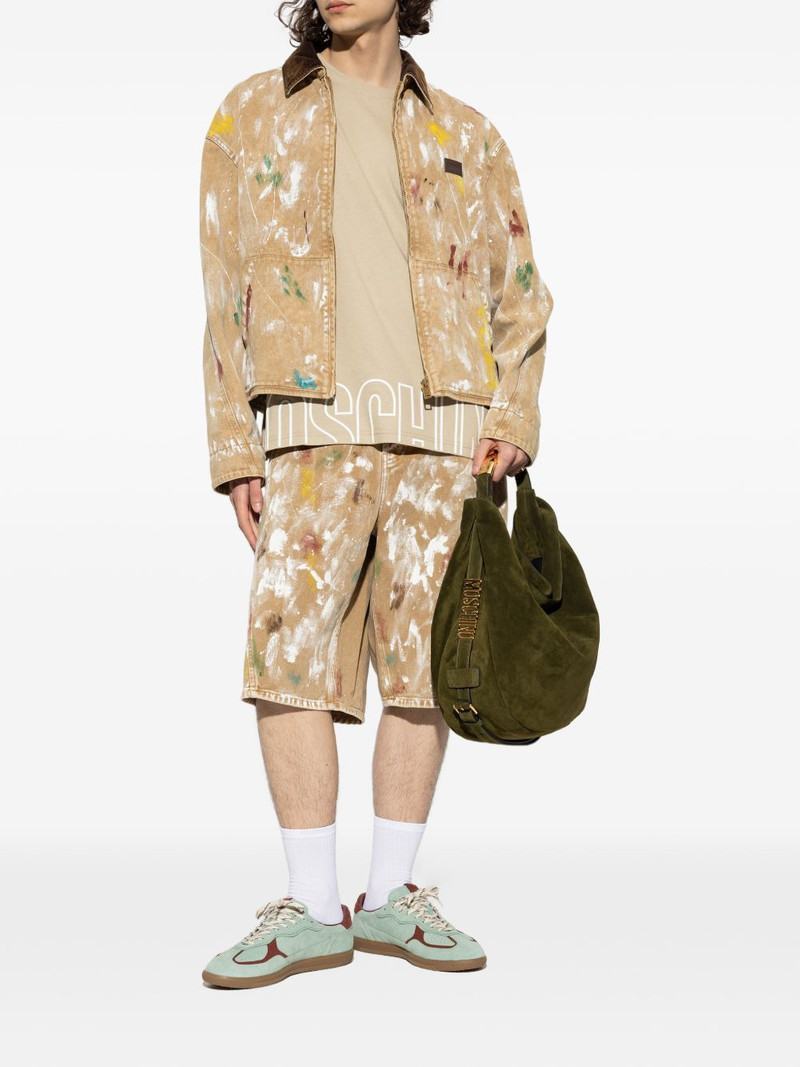 Moschino paint splatter shorts outlook