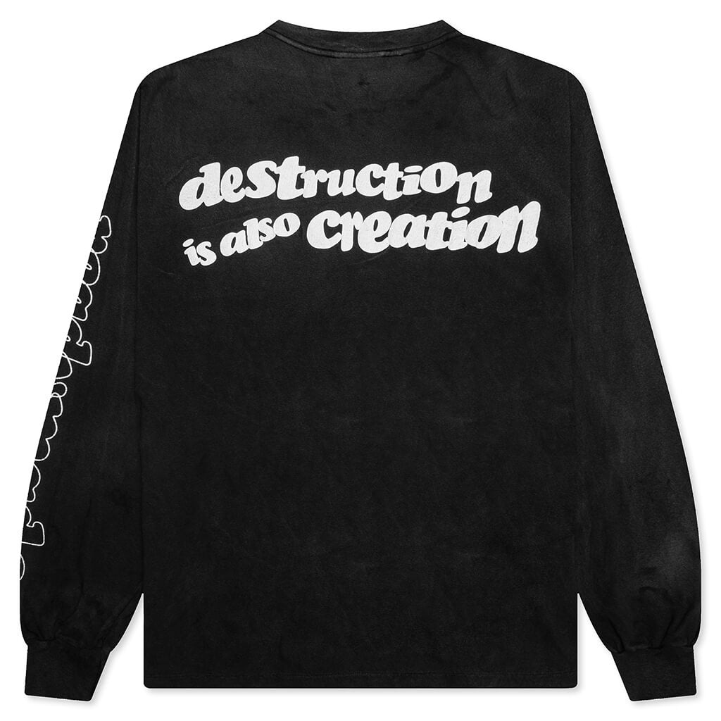 L/S T-SHIRT DESTRUCTION - BLACK - 2