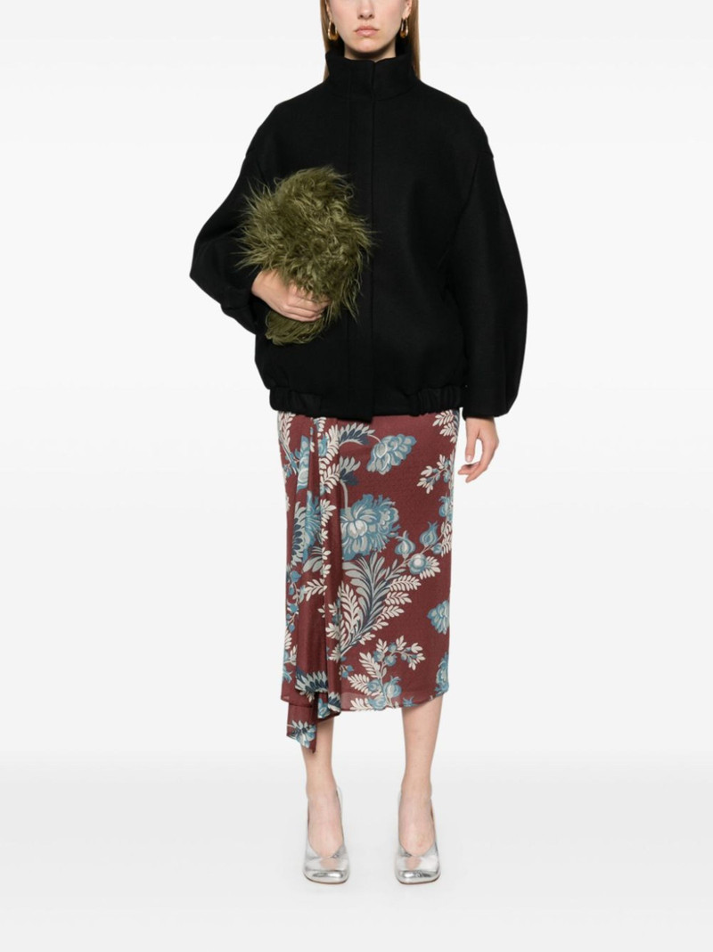 Dries Van Noten felted-finish jacket outlook