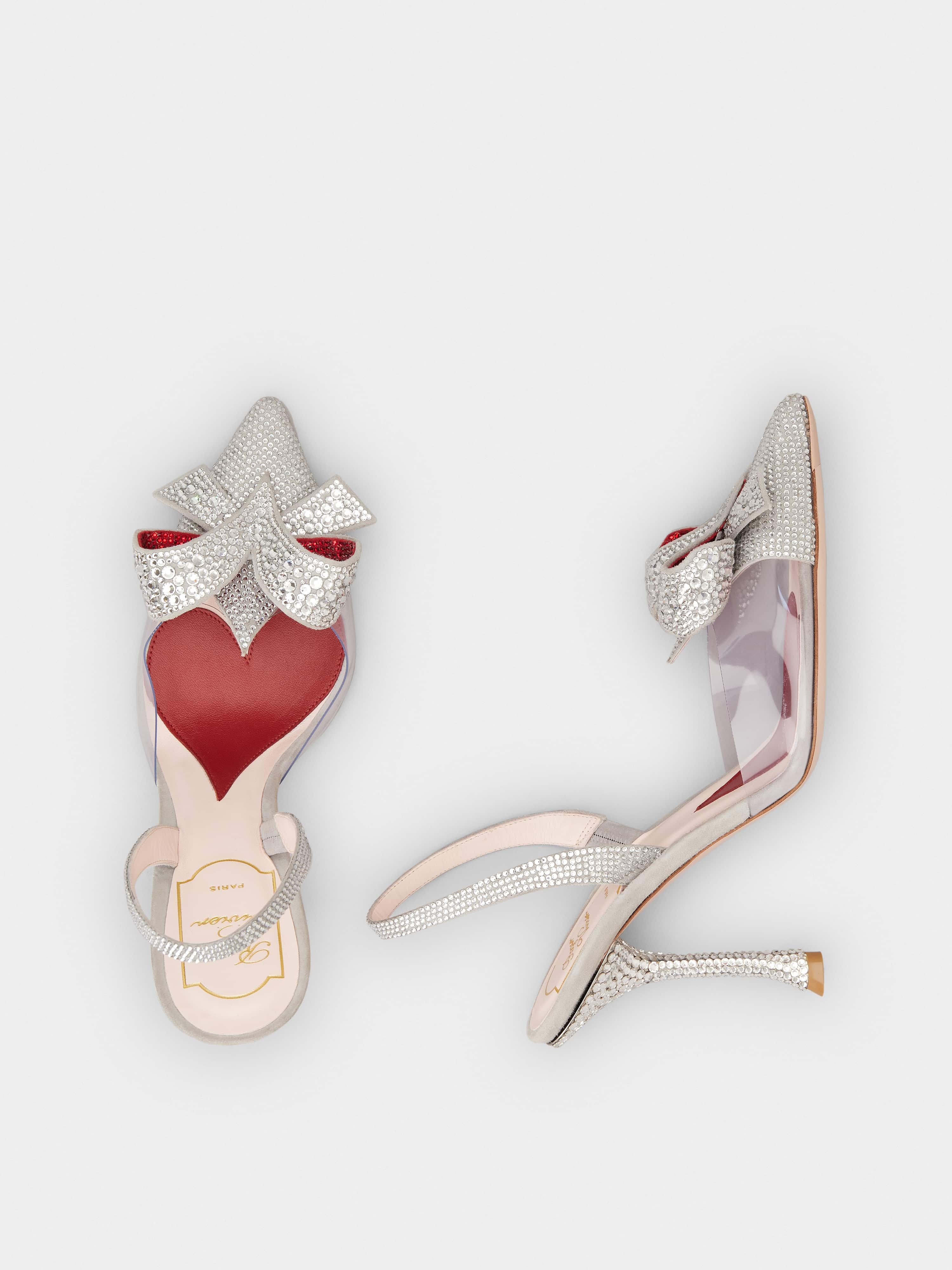 I Love Vivier Bow Strass Pumps in PVC - 4