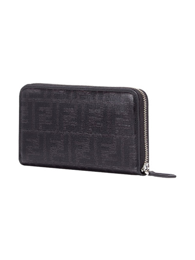 FENDI zip-around FF motif wallet outlook