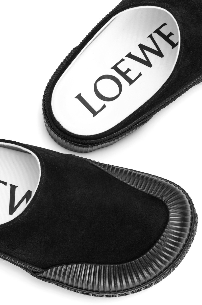 Vulcanised sneakermule in suede 5