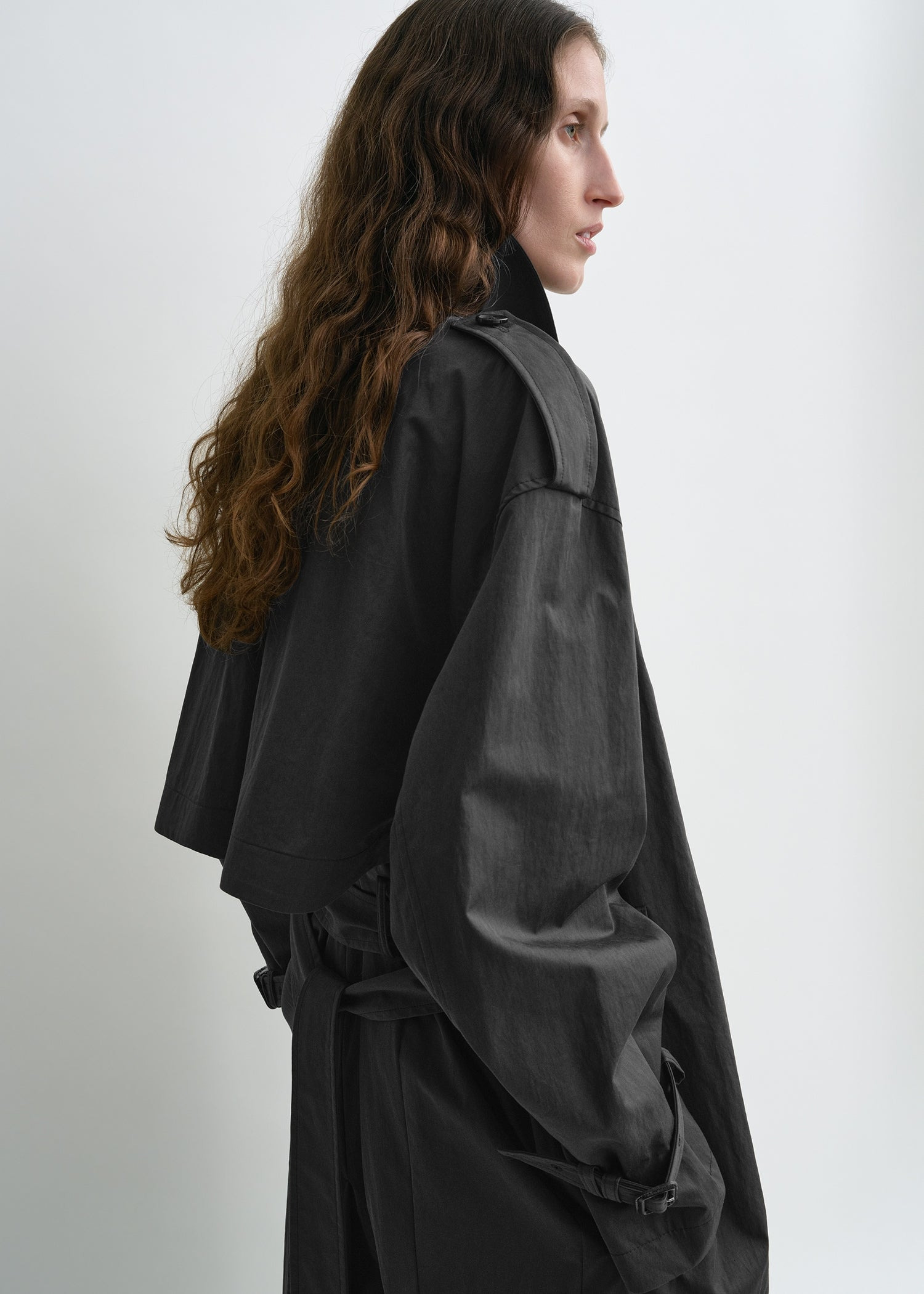Crisp summer trench washed black - 5