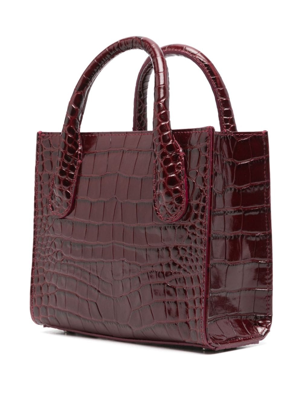 crocodile-effect leather mini bag - 3