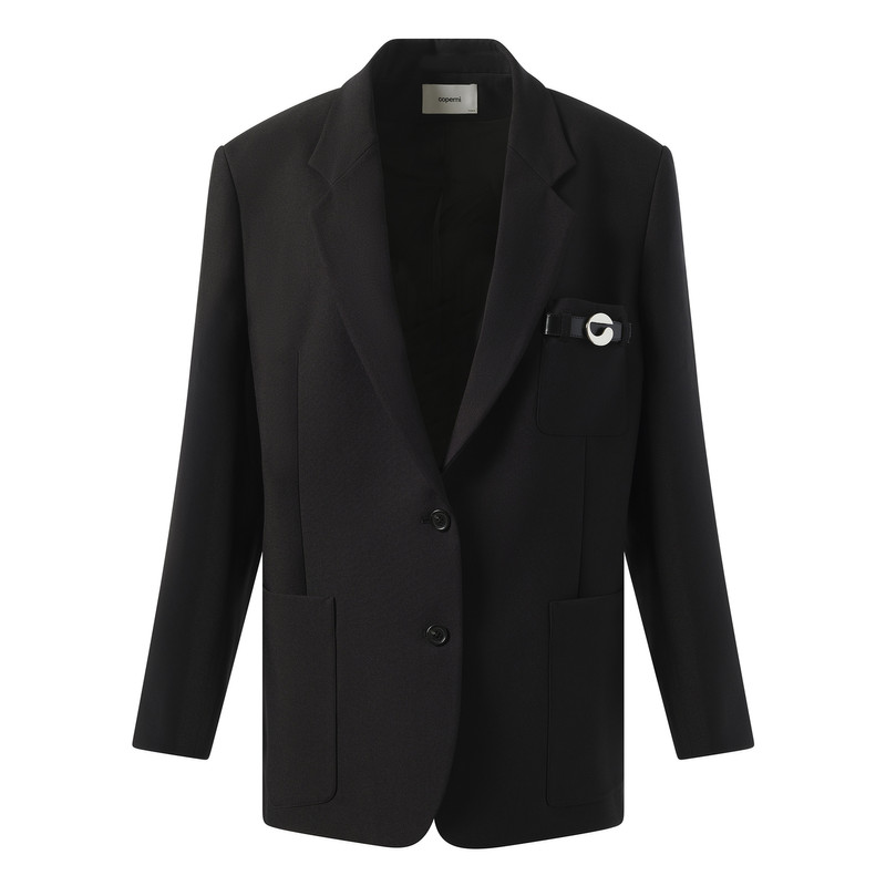COPERNI Belted Pocket Tailored Jacket in Black outlook
