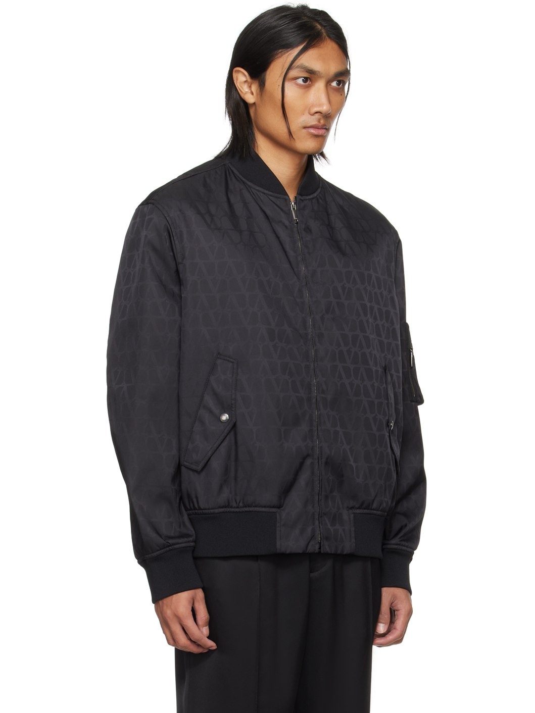 Black Toile Iconographe Bomber Jacket - 2