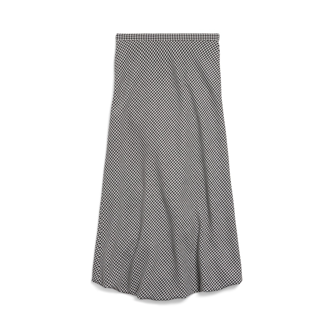 Women's Twisted Tailored Skirt in Black/white - 2