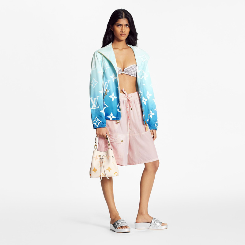 Louis Vuitton Blue Lagoon Monogram Short Hooded Parka outlook