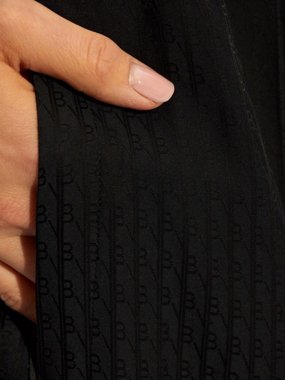 monogram-jacquard wide-leg trousers - 5