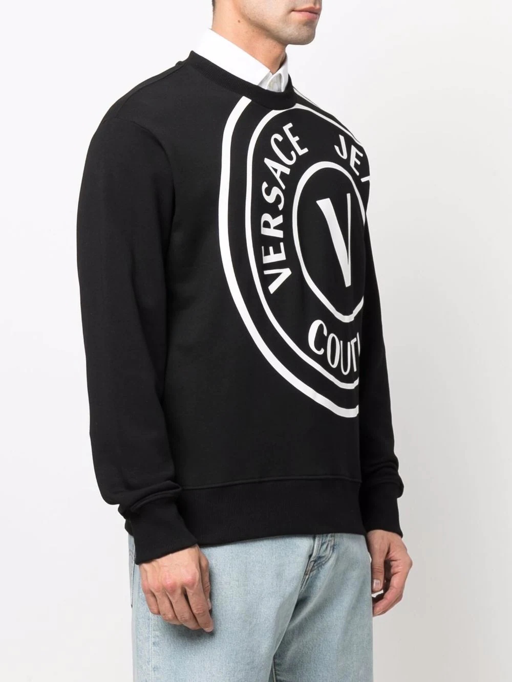 logo-print crew-neck sweatshirt - 3