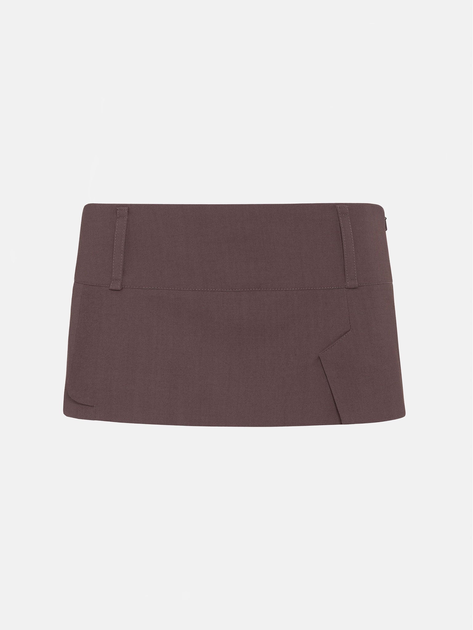SUZAN MICRO TAILORED SKIRT TOBACCO - 1